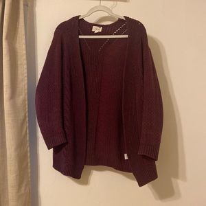 Maroon cardigan